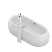 Isometric bathroom items 3D isolated render png