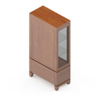 Isometric Cabinet 3D render png