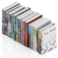 Isometric Books 3D render png