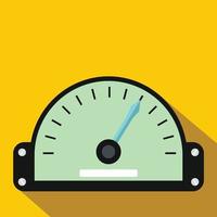 Speedometer icon in flat style vector
