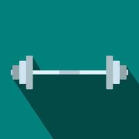 Barbell icon in flat style vector