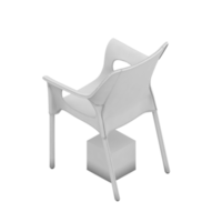 Isometric Chair 3D isolated rendering png