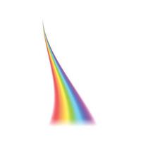 Rainbow icon, realistic style vector