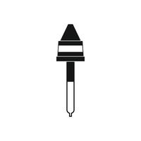 Pipette icon, simple style vector