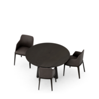 conjunto de mesa isométrica renderização 3d png