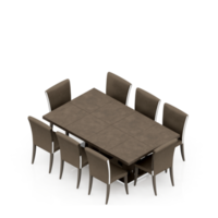 Isometric Table 3D render png