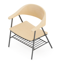 Isometric Chair 3D isolated rendering png