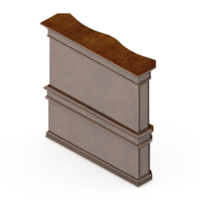 Isometric Cabinet 3D render png