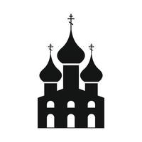 Russian orthodox church simple icon vector