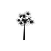 One palm tree icon, simple style vector