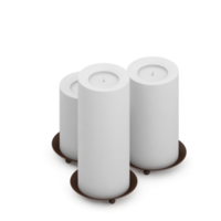 velas isométricas render 3d png