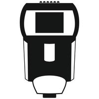 Lighting flash for camera icon, simple style vector