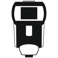 Lighting flash for camera icon, simple style vector