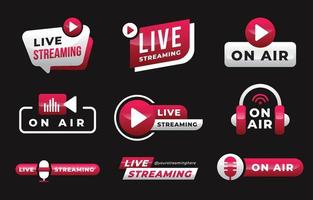 Live Streaming Icon vector