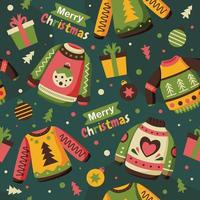 Ugly Sweater Pattern vector