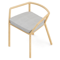 Isometric Chair 3D isolated rendering png