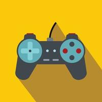 Video game controller flat icon vector