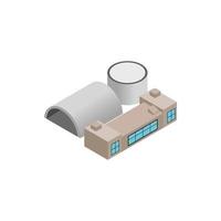 Factory isometric 3d icon vector