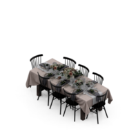 renderização 3d de mesa isométrica png