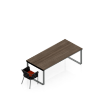 rendu 3d de l'ensemble de table isométrique png