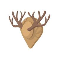 Hunting trophy cartoon icon vector