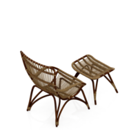 chaise isométrique rendu isolé 3d png