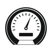 Speedometer icon in simple style vector