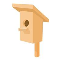 Nesting box icon, cartoon style vector