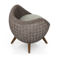 sillón isométrico aislado 3d render png