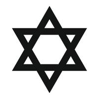 David star simple icon vector