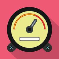 Speedometer icon in flat style vector