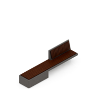 banc isométrique rendu 3d png