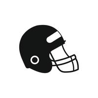 Football helmet with face mask icon vector