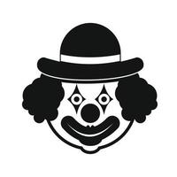 payaso simple icono vector