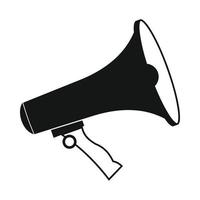 Megaphone icon, simple style vector