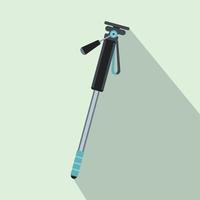 Selfie monopod stick icon in flat style vector