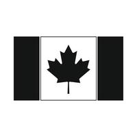 icono de la bandera de canadá, estilo simple vector