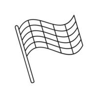 Flag line icon vector