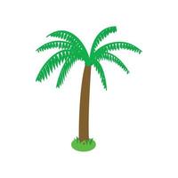 Palm tree icon, isometric 3d style vector
