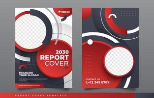 Company Report Cover Template vector