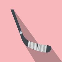 Hockey stick flat icon vector