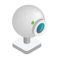 Webcam 3d isometric icon vector