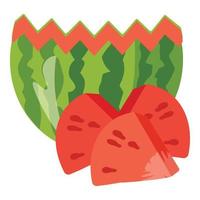 Water fruit icon cartoon vector. Tropical juicy vector