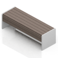 Isometric bench 3D render png