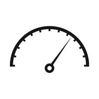 Speedometer icon in simple style vector