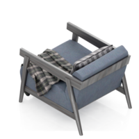 sillón isométrico aislado 3d render png