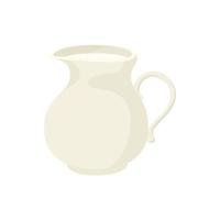 Jug of milk icon, cartoon style vector