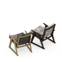 Isometric Chair 3D isolated rendering png