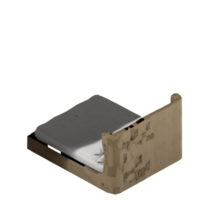 isometrico Camera da letto 3d rendere png