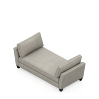 chaise isométrique rendu isolé 3d png